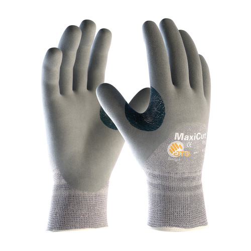 PIP MaxiCut Dry 19-D475 Seamless Knit Gray Dyneema/Engineered Yarn Nitrile Coated Engineered Yarn Cut Resistant Gloves