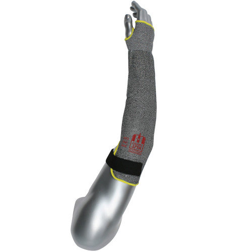 PIP Kut Gard 20-S13ATA/PE4-T-VEL Gray ATA Fiber/HPPE Blended Cut Resistant Sleeve