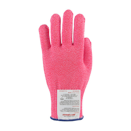 PIP Claw Cover 22-750NPL Seamless Knit Uncoated Large Neon Pink Dyneema Blended Antimicrobial Light Weight Cut Resistant Gloves