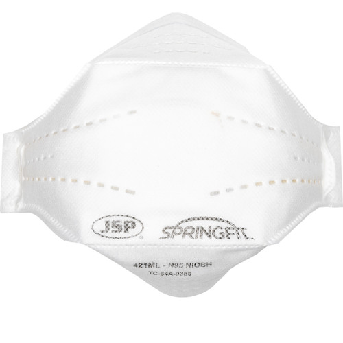PIP Springfit 272-RPD421N95 One Size Fits Most White Braided Premium Flat Fold Disposable Respirator