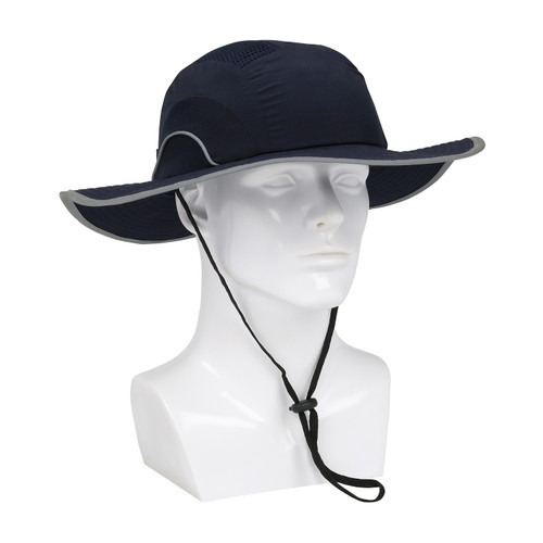 PIP HardCap 282-AFB375-21 Vented Full Brim One Size Fits Most Navy High-Density Polyethylene Ranger Style Bump Cap