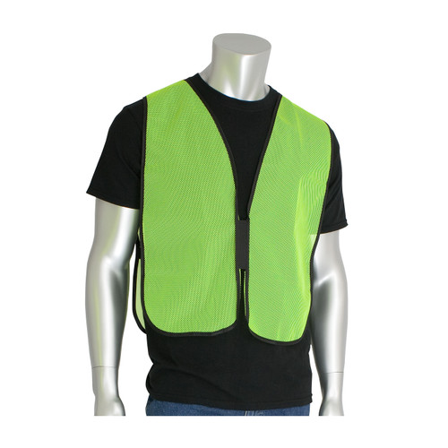 PIP 300-0800 One Size Fits Most Polyester Non-ANSI Mesh Safety Vest