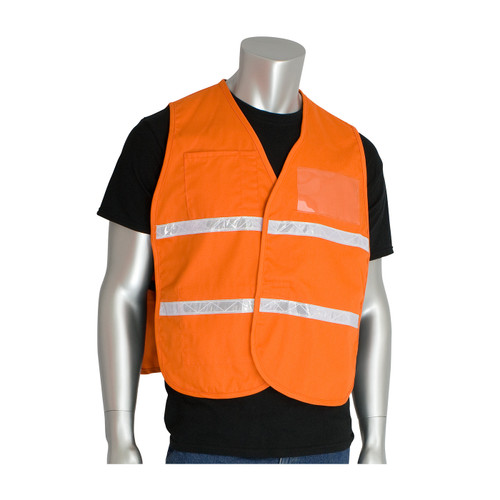PIP 300-1507 Orange Polyester Non-ANSI Incident Command Safety Vest