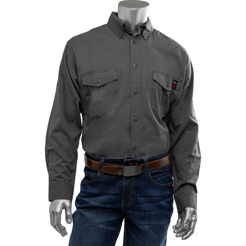PIP 385-FRRS 9 Cal Aramid Blend/Cotton/Modacrylic Arc Rated/Flame Resistant Dual Certified Work Shirt