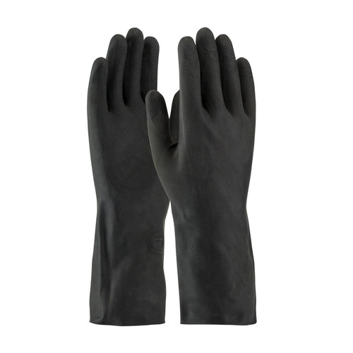 PIP Assurance 48-L300K Black Latex Straight Unsupported Chemical Resistant Gloves