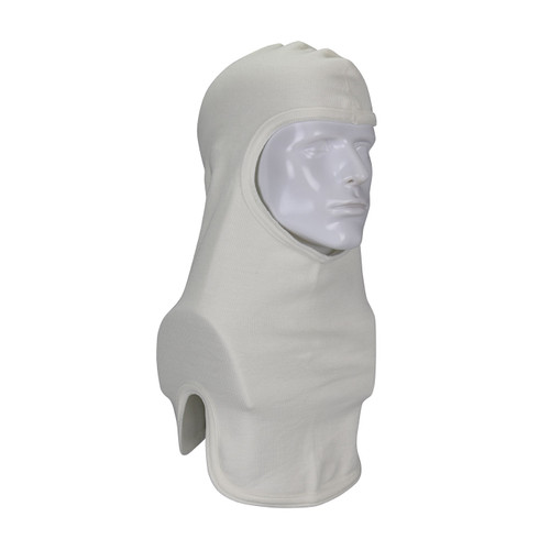 PIP 906-100NOM7B One Size Fits Most White 100% Nomex Emergency Responder Double-Layer Full Face Hood