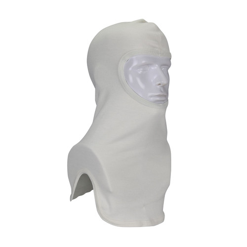 PIP 906-2080NOL7B One Size Fits Most White 20% Nomex/80% Lenzing FR Emergency Responder Flame Resistant Full Face Hood