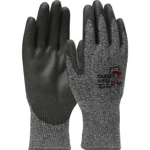 PIP 960 Seamless Knit Salt & Pepper PolyKor/Polyurethane Polyurethane Coated Blended Light Weight Cut Resistant Gloves