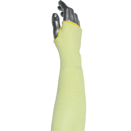 PIP Kut Gard MS1ATA2X2.5-18T 18 in Yellow ATA Fiber Blended Cut Resistant Sleeve