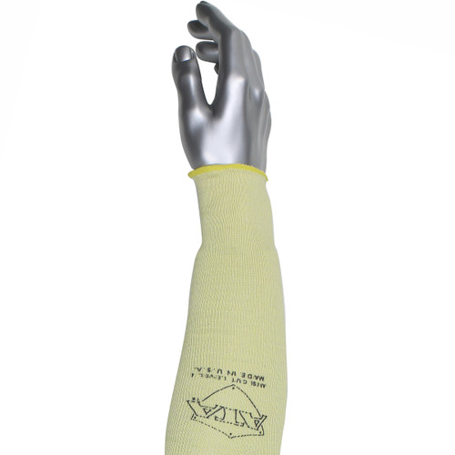 PIP Kut Gard MSATAC Yellow ATA Fiber Blended Cut Resistant Sleeve