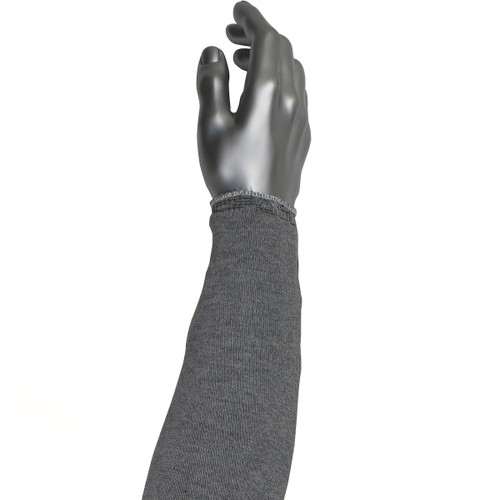 PIP Kut Gard MSATP-18EW 18 in Gray HPPE/Steel Blended Cut Resistant Sleeve