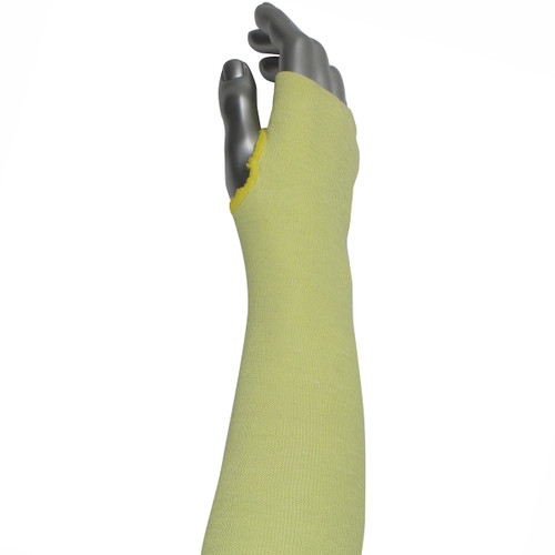PIP Kut Gard MSULTRA2-18T 18 in Yellow ATA Fiber Blended Cut Resistant Sleeve