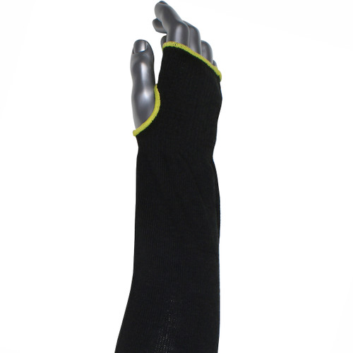 PIP Kut Gard S10ATAFR/5BK-ES6-T Black ATA Fiber/Modacrylic Modacrylic Blended Cut Resistant Sleeve
