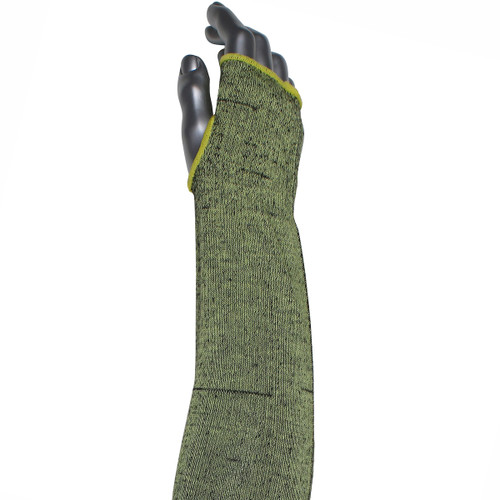 PIP Kut Gard S10ATAFR/5HA-ES6-T Green ATA Fiber/Modacrylic Modacrylic Blended Flame Resistant Cut Resistant Sleeve