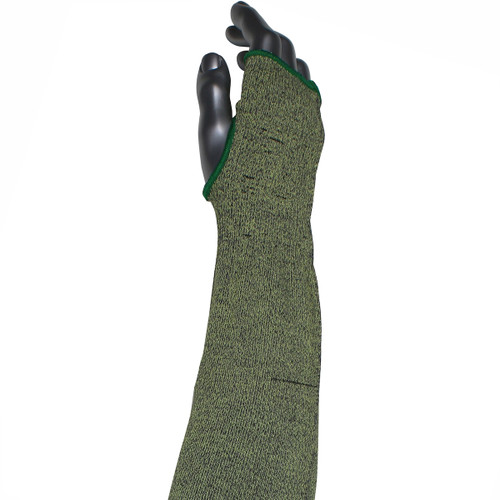 PIP Kut Gard S13ATAFR/4HA-EW-ES6T Green ATA Fiber Blended Flame Resistant Cut Resistant Sleeve