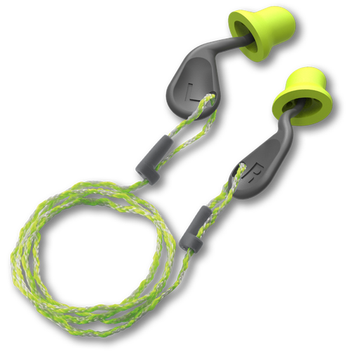 HexArmor 18-14001 simpleFit 27 dB Polyurethane Foam Hi-Viz Yellow Guided Disposable Earplug