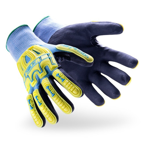 HexArmor 3010 Helix Core series Blue HPPE/Steel/Fiberglass/Polyester A5 Cut Level Cut-Resistant Gloves - 12 Pair