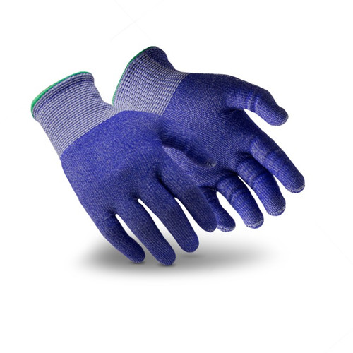 HexArmor 3033 Helix Blue HPPE/Fiberglass with Outer Polyester A6 Cut Level Cut-Resistant Gloves - 12 Pair