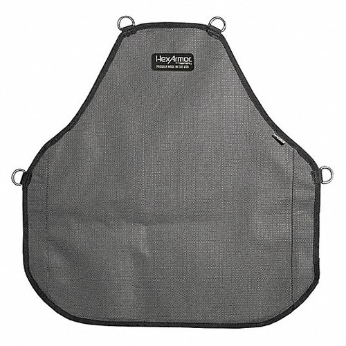 HexArmor AP102222 Black/Gray SuperFabric A9 Cut Level Heavy Duty Protective Apron - 1 Pack