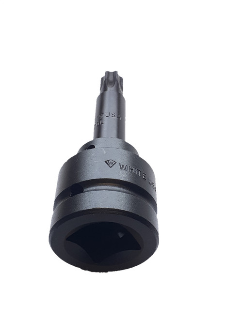White Industrial Tool E3270T-L 1 Drive x T70 Long Torx Bit and Holder