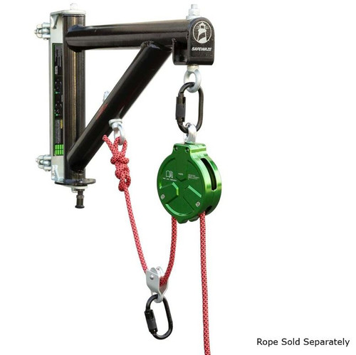SAFEWAZE 023-24004 Mounted Material Lift System: 1.6”- 2” Clamps (ROPE SOLD SEPARATELY)