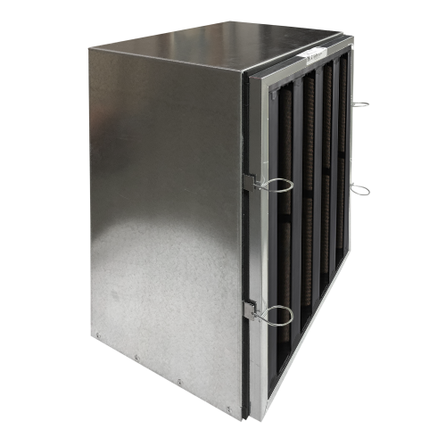 Omni CleanAir OCVBANK2424-KIT Housing with Replaceable V-Bank Carbon Filter