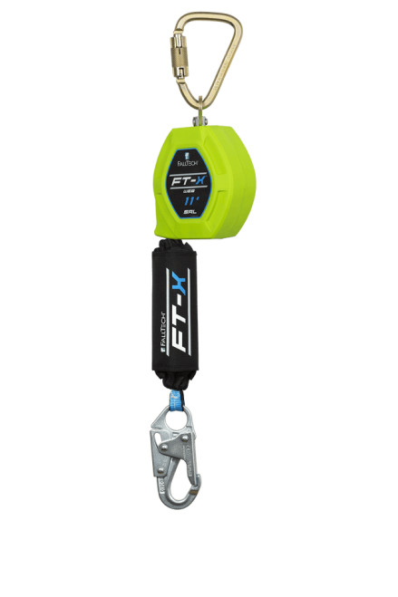 Falltech 84711SC1 FT-X 11 FT Web Class 1 SRL-P Includes Steel Dorsal Connecting Carabiner