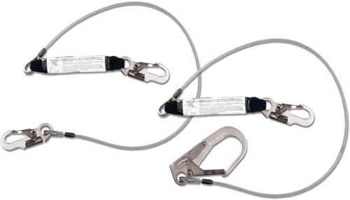 Guardian 01242 Single Leg Cable Shock Absorbing Lanyard