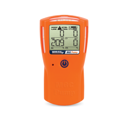 Gas Clip MGC-IR-PUMP Hydrogen Sulfide (H2S) Carbon Monoxide (CO) Oxygen (O2) and Combustible Gases (LEL) Multi Gas Detector - Each