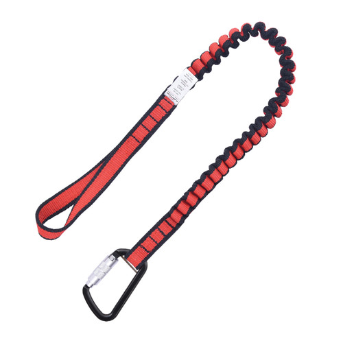 KStrong Kaptor DL10004 22 lb Elasticated Tool Lanyard with Webbing Loop and Connector - Each
