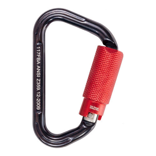 KStrong UFC401400 0.67 in 3600 lb Forged Oval Shaped Bulb Type Carabiner - Each