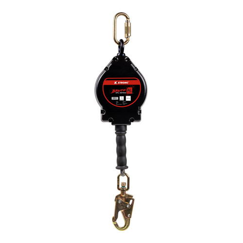 KStrong BRUTE-AL UFS4800 Steel Swivel Snap Hook Self-Retracting Lifeline with Snap Hook - Each