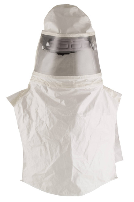 Bullard 20TICS CC20 Series Dupont Tychem 2000 Replacement Double Bib Respirator Hood with Taped Seams - 1 Box