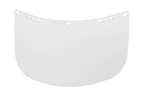 Bullard 860P 15 in Polycarbonate Heat-Formed Impact and Heat Resistant Visor - Each