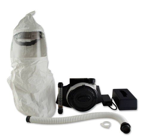 Bullard EVA20TIC EVA Series Rechargeable Lithium 7-8.5 cfm Loose Fitting Powered Air-Purifying Hood Respirator System - Each