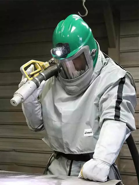 Bullard GVXFGNPKBTS30 GVX Series Abrasive Blasting Supplied Air Respirator Assembly - Each