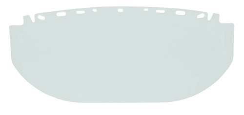 Bullard WS60PM 19-3/4 in Polycarbonate Flat Long Impact and Heat Resistant Visor - Each