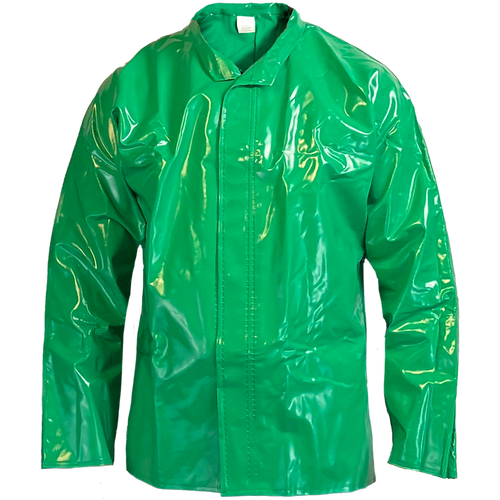 Louisiana Professional Wear 250SCJ Kelly Green PVC/Polyester/PU Industrial Waterproof Protective Rain Jacket - Each