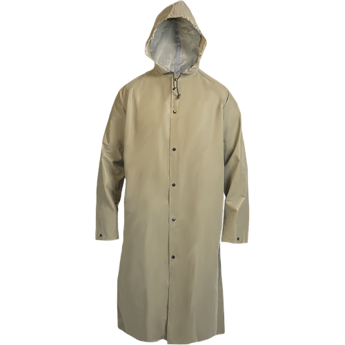 Louisiana Professional Wear 300AHC Olive Drab Green Neoprene/Nylon Industrial Waterproof Protective Raincoat with Attached Hood - Each