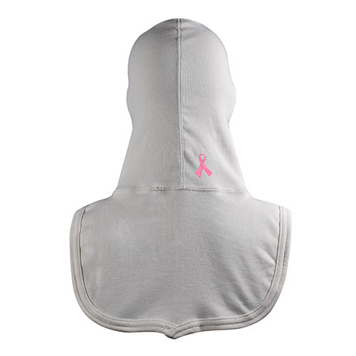 MAJFIRE BCA PINK RIB BACK PAC II White Nomex Blend 21 in Long Notched Shoulder Bib Protective Hood - Each