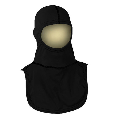 MAJFIRE PAC II-3PLY 40% P84/55% Lenzing FR/5% Kevlar 21 in 3-Ply Head/2-Ply Long Notched Shoulder Bib Protective Hood - Each