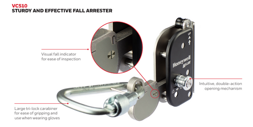 Honeywell Miller FPH_VC510 Soll Vi-Go Fall Arrester for Vertical Cable System - Each