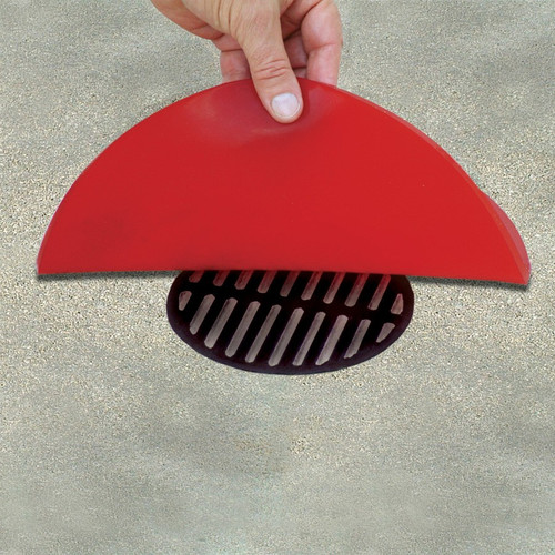 SpillTech ADC12-CIR Red Polyurethane Round Drain Cover - 1 Pack