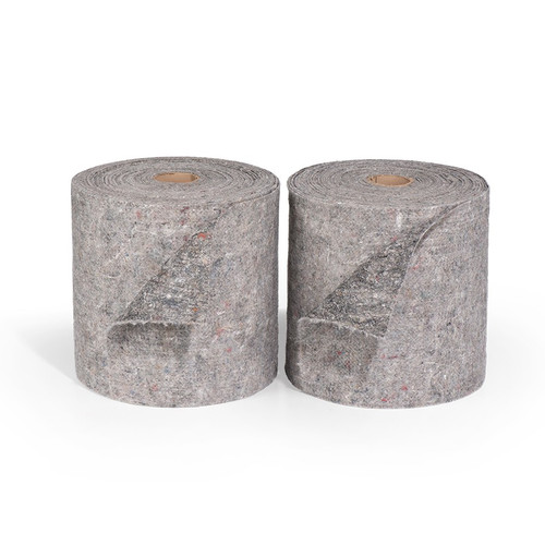 SpillTech NPRR18H Gray Polyester Blend Heavy Weight Recycled Traffic Tuff Rug Roll