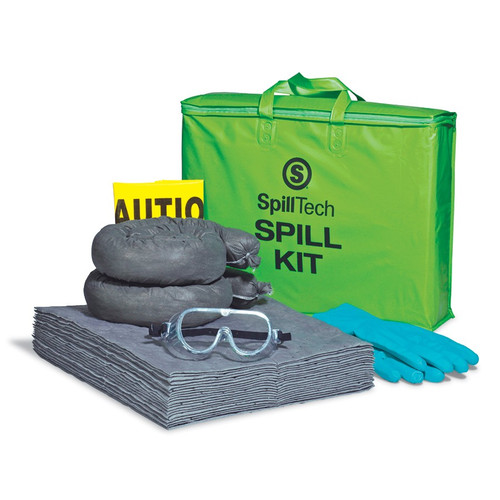 SpillTech SPKU-TOTE Bright Green 20 in Universal Tote Spill Kit - 1 Pack