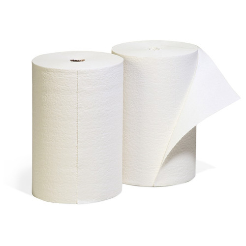 SpillTech WPR308 450 White Cellulose with Adhesive Binder Medium Duty DRC Wiper - 2 Pack