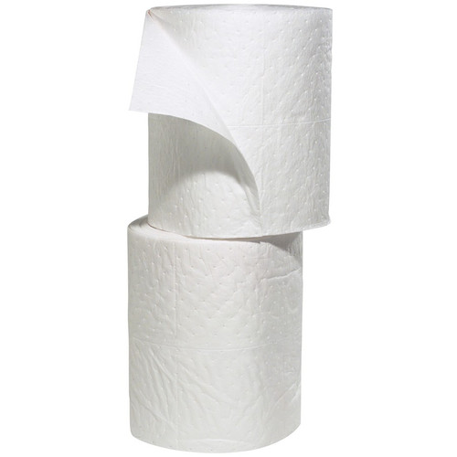 SpillTech WRSF150H Commander White Polypropylene Oil-Only Split Roll - 2 Pack