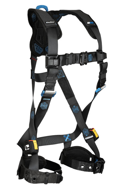Falltech FT-One 1 D-Ring Construction Style Full Body Harness, Tongue Buckle or Quick Connect Leg Adjustments