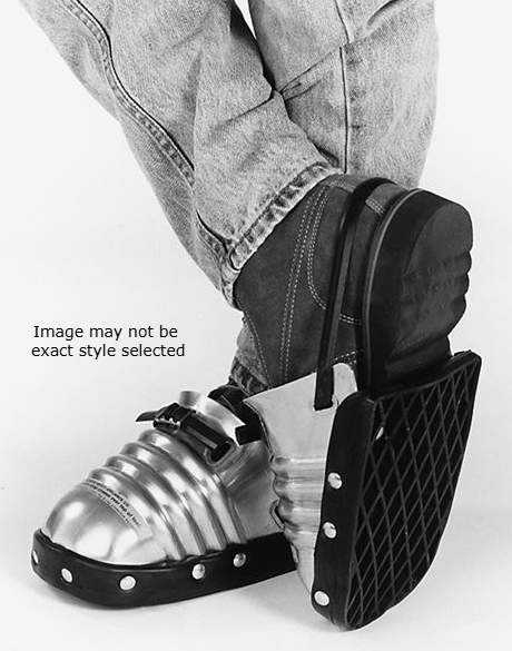 Ellwood Safety Men's Aluminum Alloy Metal Foot Guards with Full Rubber Sole - Pair