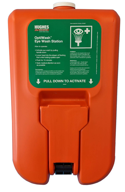 Portable Self-Contained 10-Gallon Gravity-Fed Eye Wash Station, Pallet of 20 Units